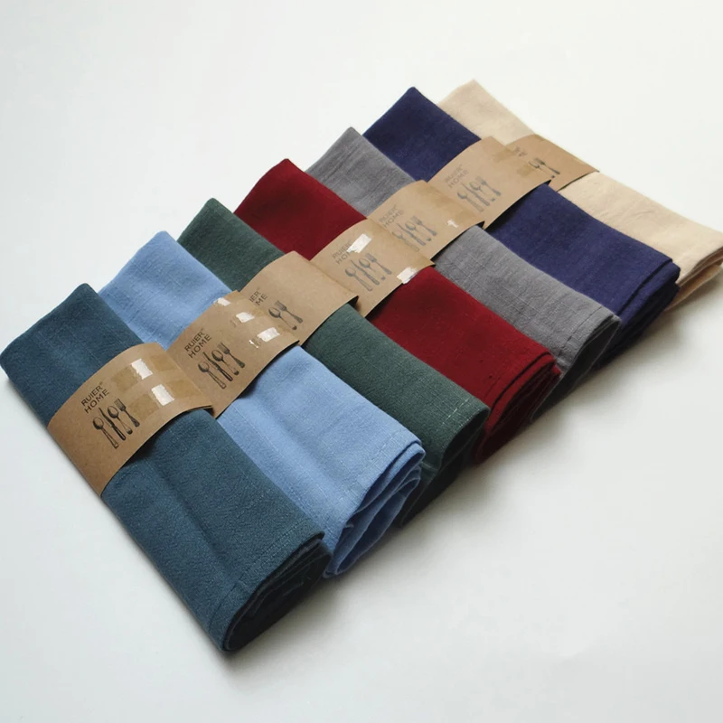  100% Dinnerware Table Napkin Product Natural Linen Viscose