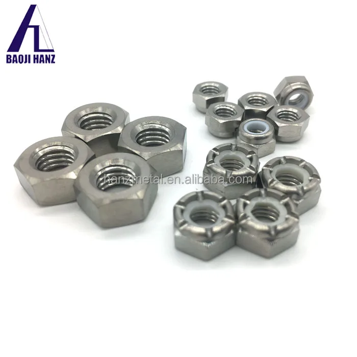 Titanium hexagon nut, GR5 alloy titanium nut