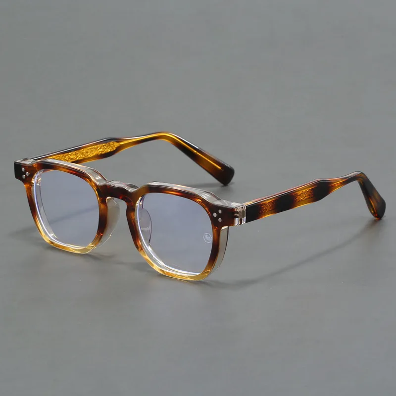 Japanese Style Luxury Thick Frame Blue Light Blocking Optical Glasses Women Vintage Round Eyewear Eyeglasses Frames For Men