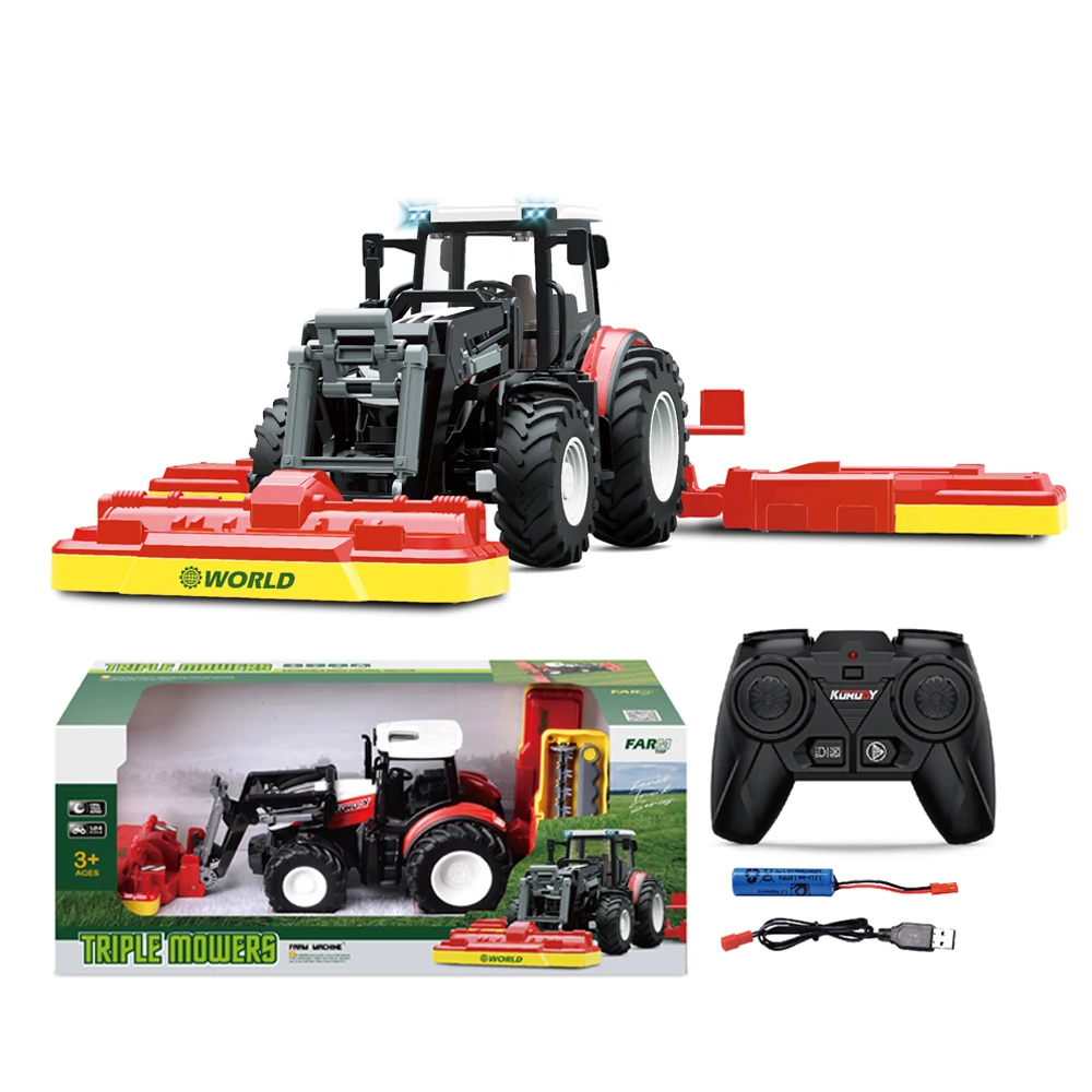 1:24 lawn mower children playgift 6channel rc truck tractor juguete