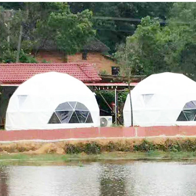 Outdoor Garden Luxury Hotel Bathroom Small Clear Igloo Geodesic Ball Dome Tent House For Glamping
