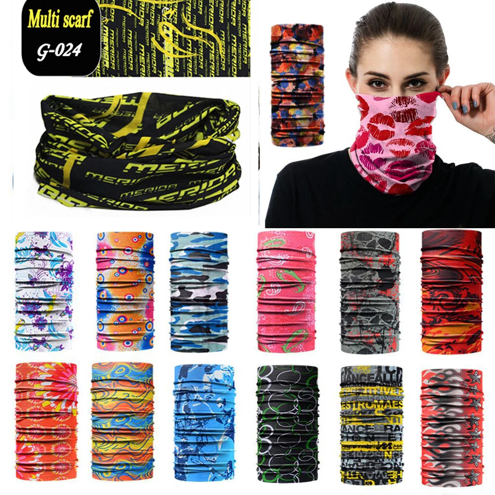 Men Women Sunshade Collar Magic Tube Scarf Head Face Neck Gaiter buffs Bandana Bicycle Fishing Outdoor Sports Headwear Scarf