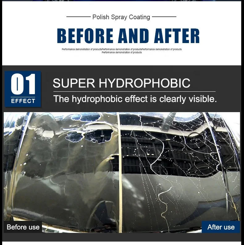 XE graphene nano spray caoting hydrophobic glossy finish beyond ceramic car care