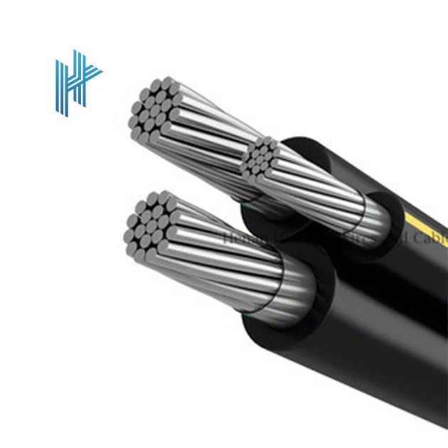 Aerial Bundled Cable 0.6/1kV Hot Sale ABC cable   LV Aluminum cable service drop overhead line