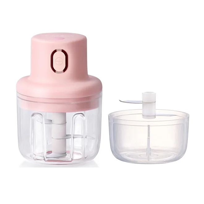 Mini Household Plastic Food Slicer USB Charging Wireless Garlic Chopper Meat Grinders & Slicers