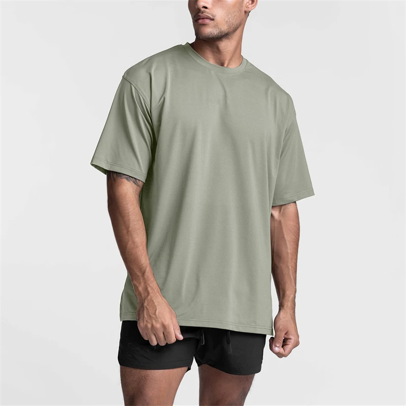 Wholesale Custom High Quality Sport Pima Cotton Polyester Summer Round Neck Blank Heavyweight Gym Designer Plain T Shirt For Men