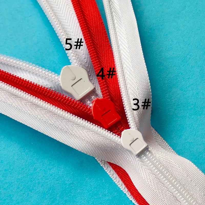 Custom #3 #4 #5 Close End Colorful Nylon Invisible Zipper Roll For Garments Pants Or Dress Skirt Nylon Zip Tape