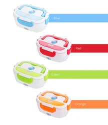 YUYANG 220V 110V 12V 24V Pluggable Office Car 2IN1 Portable Leakproof Food Warmer Bento Box Electric Heated Meal Rice Lunch Box