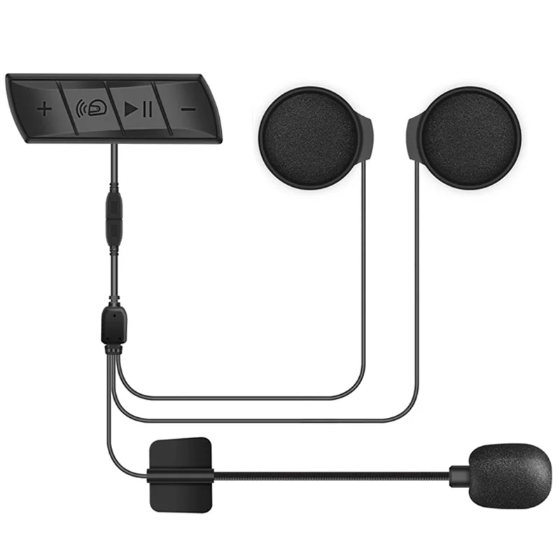 Voice Assistant Handsfree Fm Radio Motorbike Earphone Waterproof Music Player Speaker Wireless Motorcycle Helmet Headset