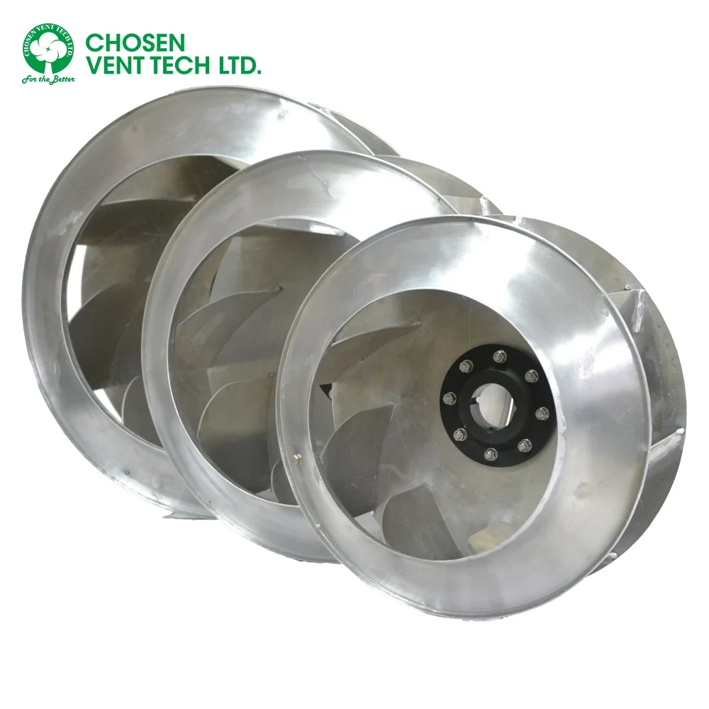Centrifugal Wheel Backward Inclined Alloy Customized Centrifugal Fan Centrifugal Impeller Inside The Fan or Machine AC BSWA-400