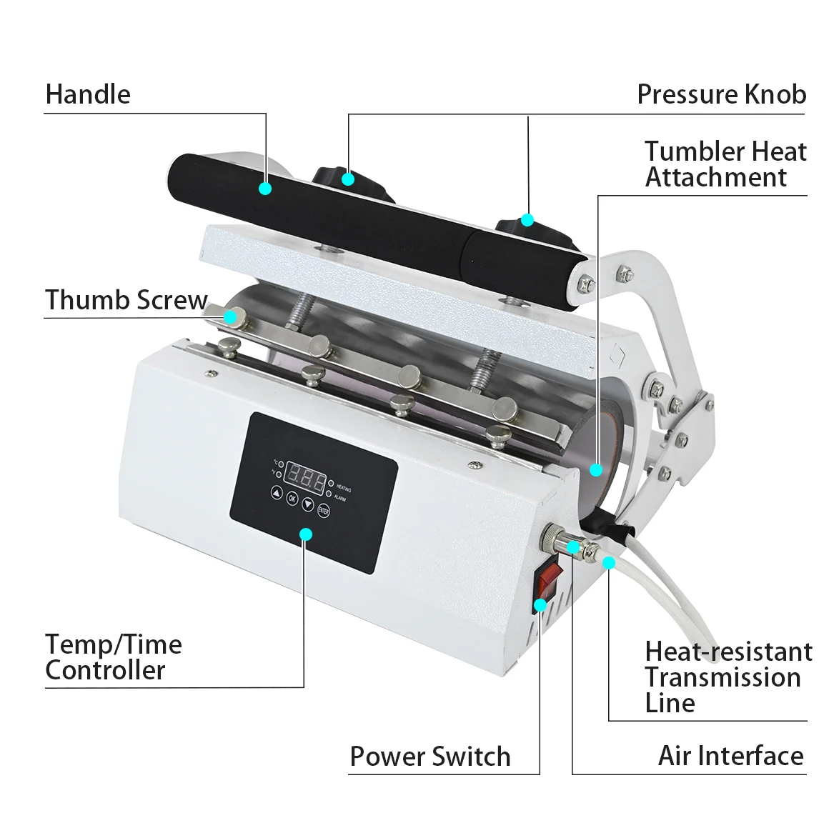 Factory Manufacturing Wholesale 30oz tumbler heat press machine mug heat press
