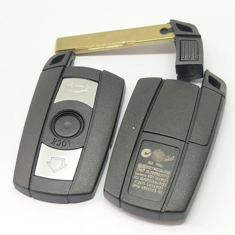 Оптовая продажа 3-кнопочный Чехол для автомобильного ключа с дистанционным управлением сменный брелок B-MW серии E90 E91 E92 E60 E70 E71 E72 E82