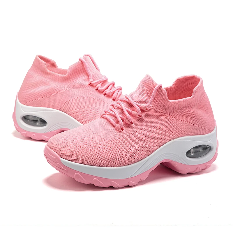 Oem Customized Logo Sock Sneakers Suppliers Factory Outlet Women Platform Yoga Running Jogging Sports Women Shoes Sneakers