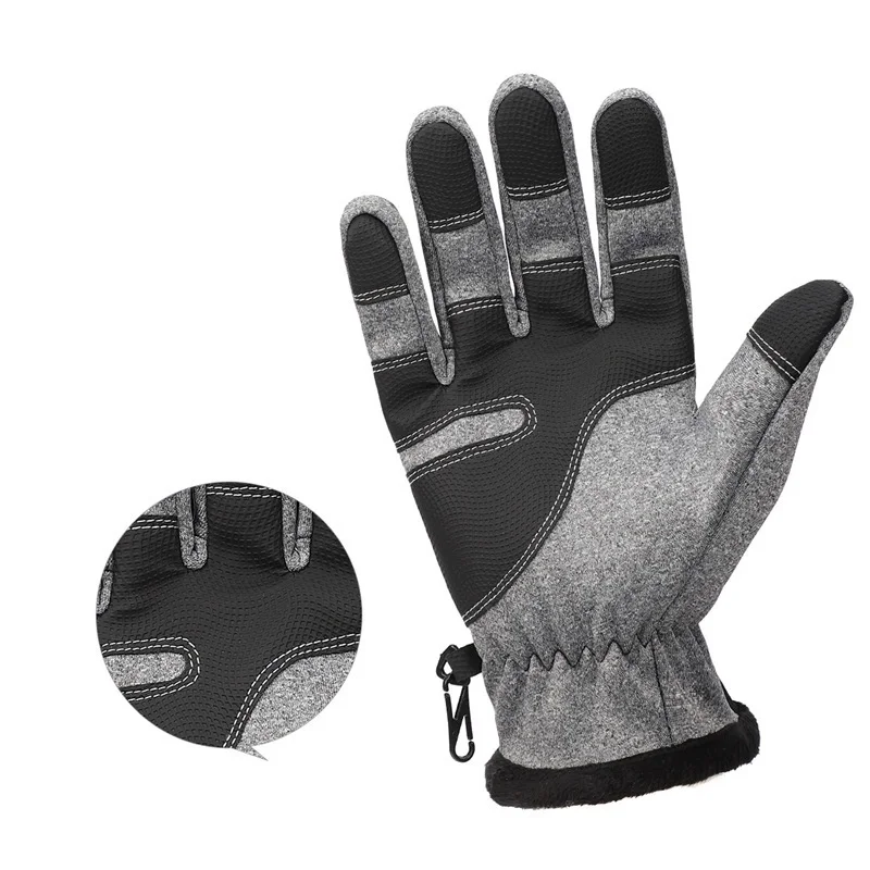 Windproof Anti-Slip Sports Gloves for Cycling Running Skiing Hiking Climbing Winter Warm Touch Screen Waterproof Cyclist Gloves