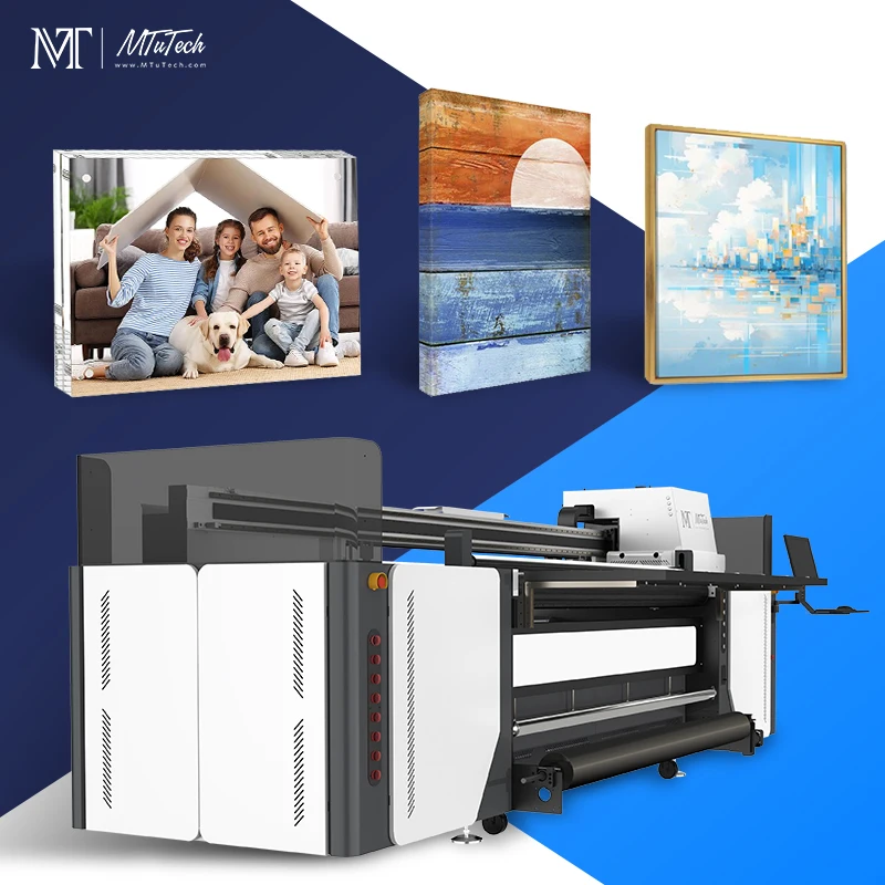 MT MTuTech Inkjet UV Hybrid Printer MT-UV 2000HR for both Rigid & Flexible Media & Promotional Items Printing