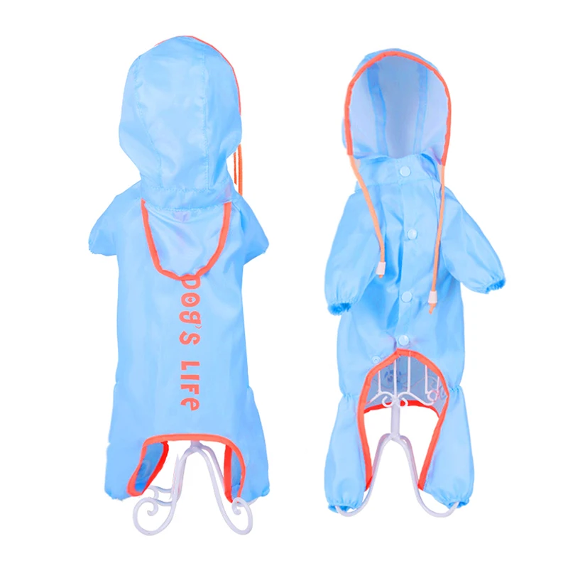 Dog Raincoat Dogs Clothes Rain Coat Wholesale Custom Soft Fabric Coats Pets Waterproof Accessory Outdoor