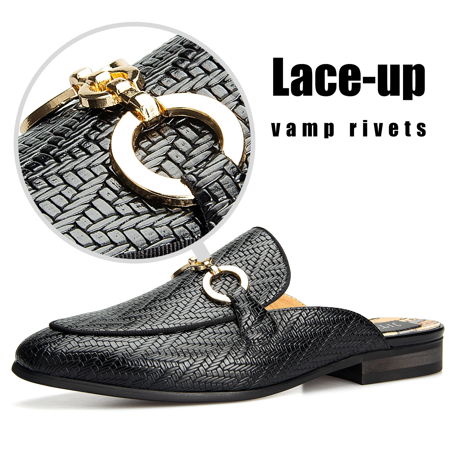 Fashion Outdoor Half Loafers Genuine  men loafer shoes