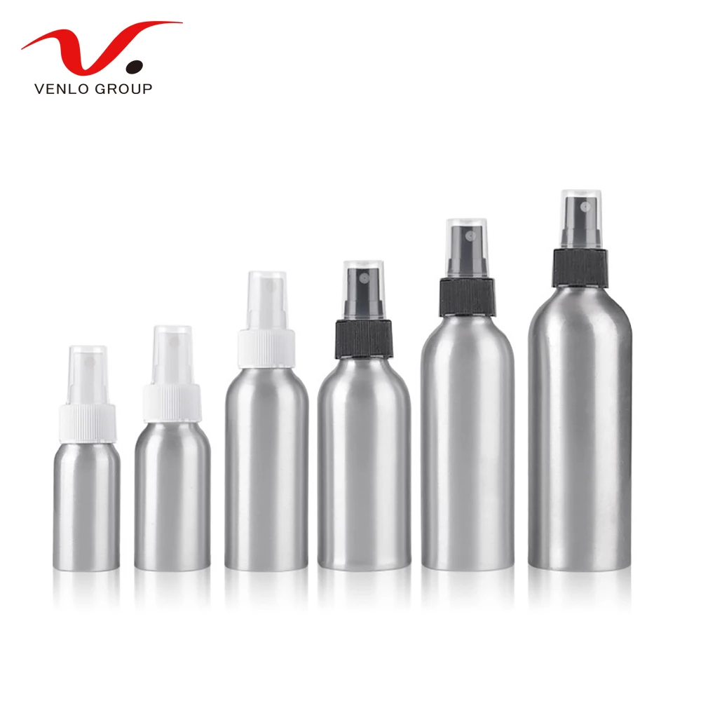 aluminum fine mist perfume aluminum spray bottle cosmetic cleaner skin spray aluminum pump bottles lotion shampoo spray bottle