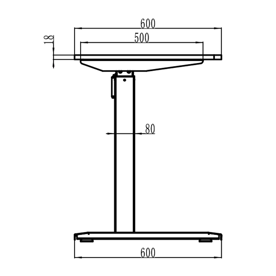 New Design Electric Office Use Single Motor Adjustable Height Standing Desk Frame