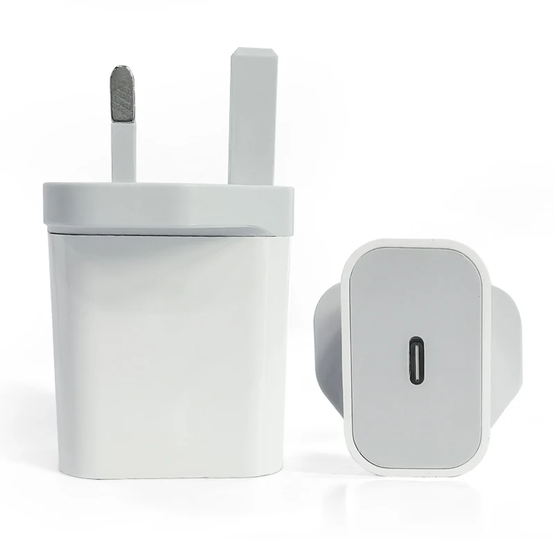 20W PD Power Adapter Wall Charger With TYPE-C Port UK Plug For Smart Phone Fast Charger