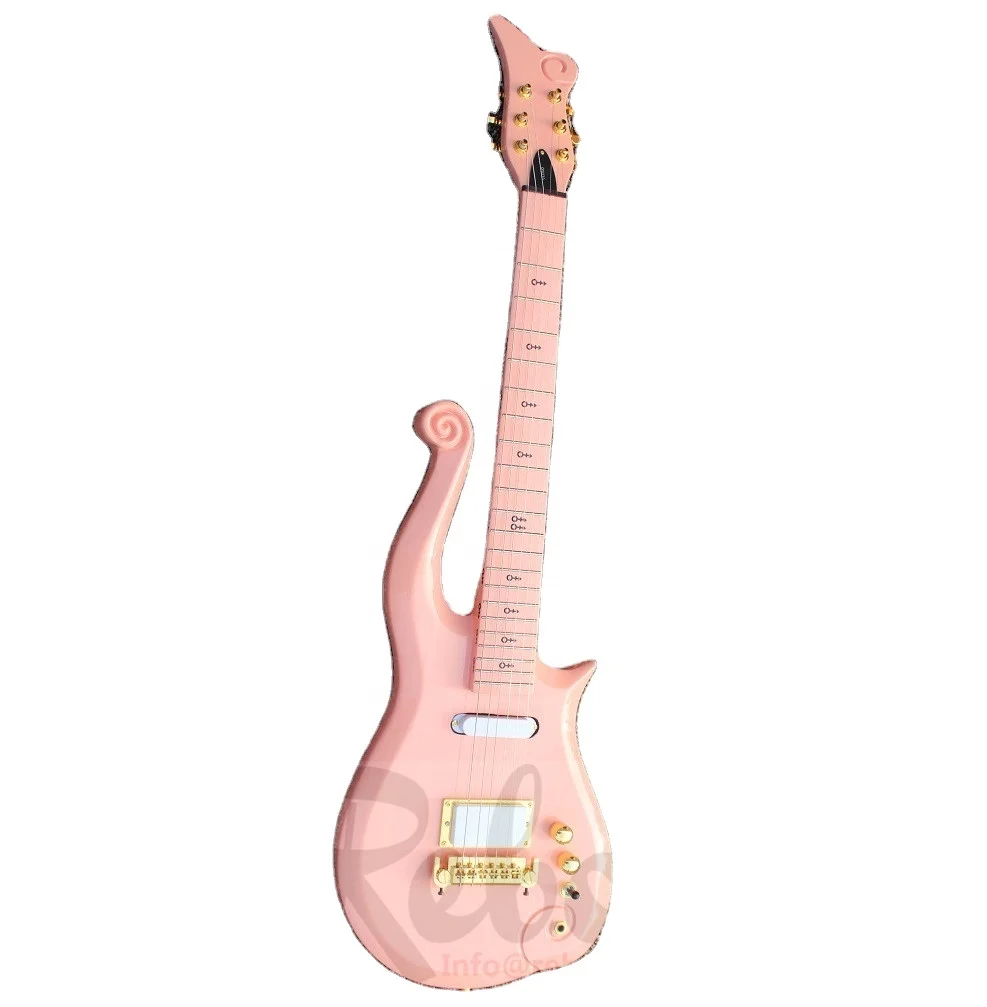 Weifang Rebon 6 string Cloud Prince Electric Guitar/electrica Guitarra in Pink colour