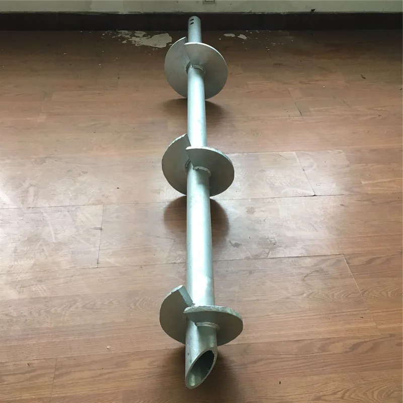 High Quality Carbon Steel Foundations Tubular Helical Screw Piers For Sale