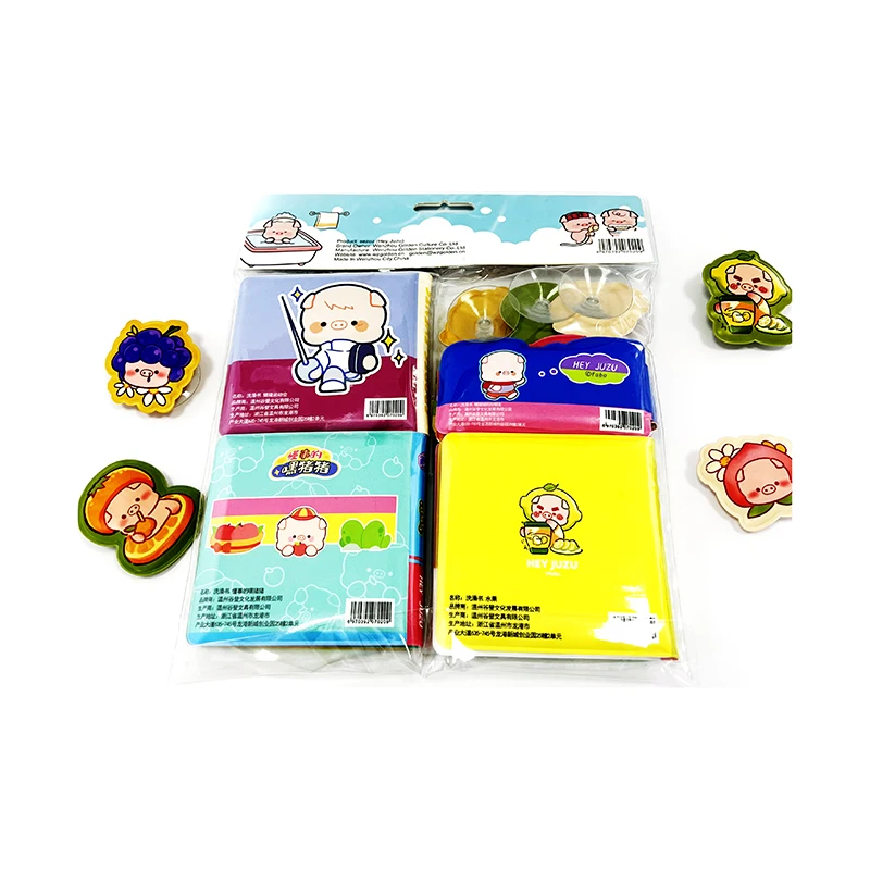 Waterproof Early Educational Floating Cartoon Pattern Toddler Eva Book Reading Bath Book