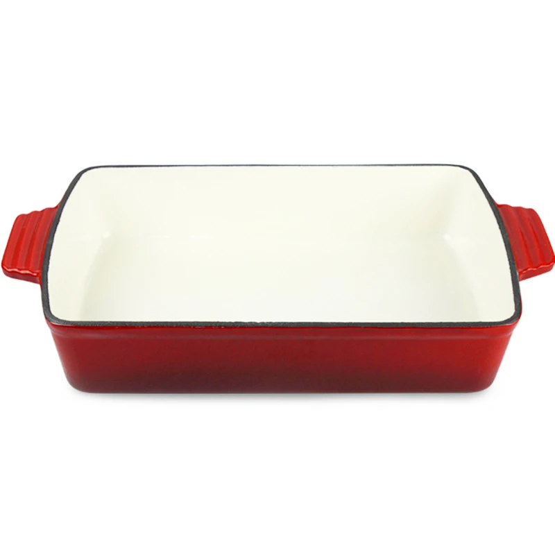 Cookwin эмалированная форма для выпечки запеканка Прямоугольная жарки лазаньи эмаль чугунная