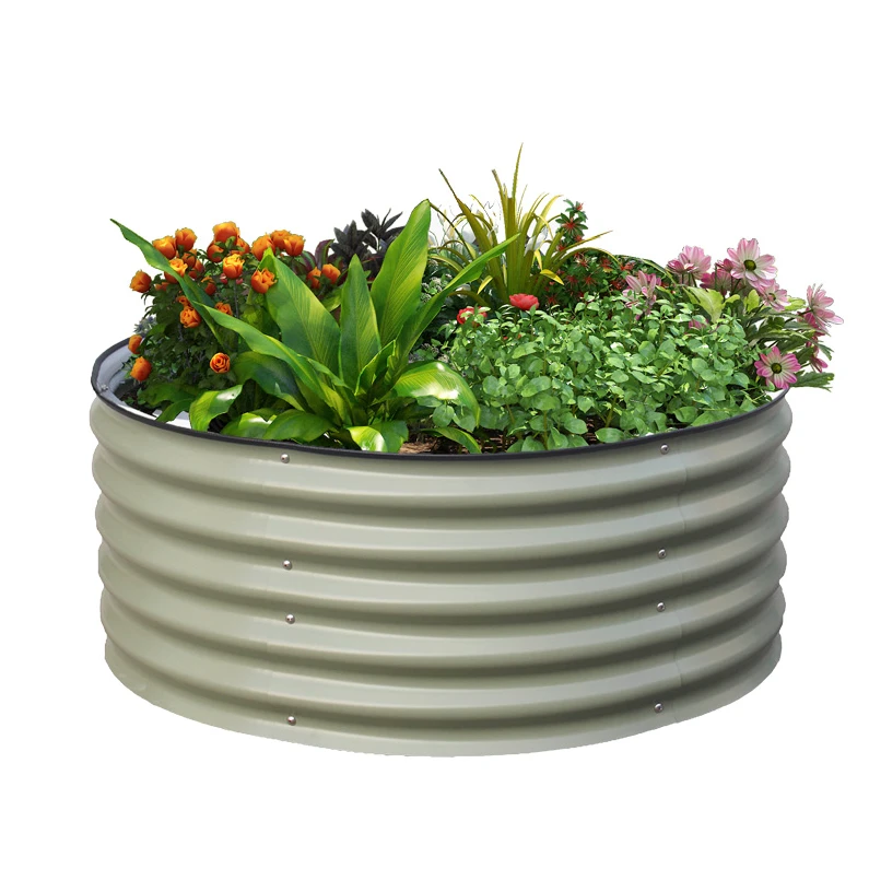 Aluzinc Metal Raised Garden Bed Kits Planter Box Outdoor Grow Beds