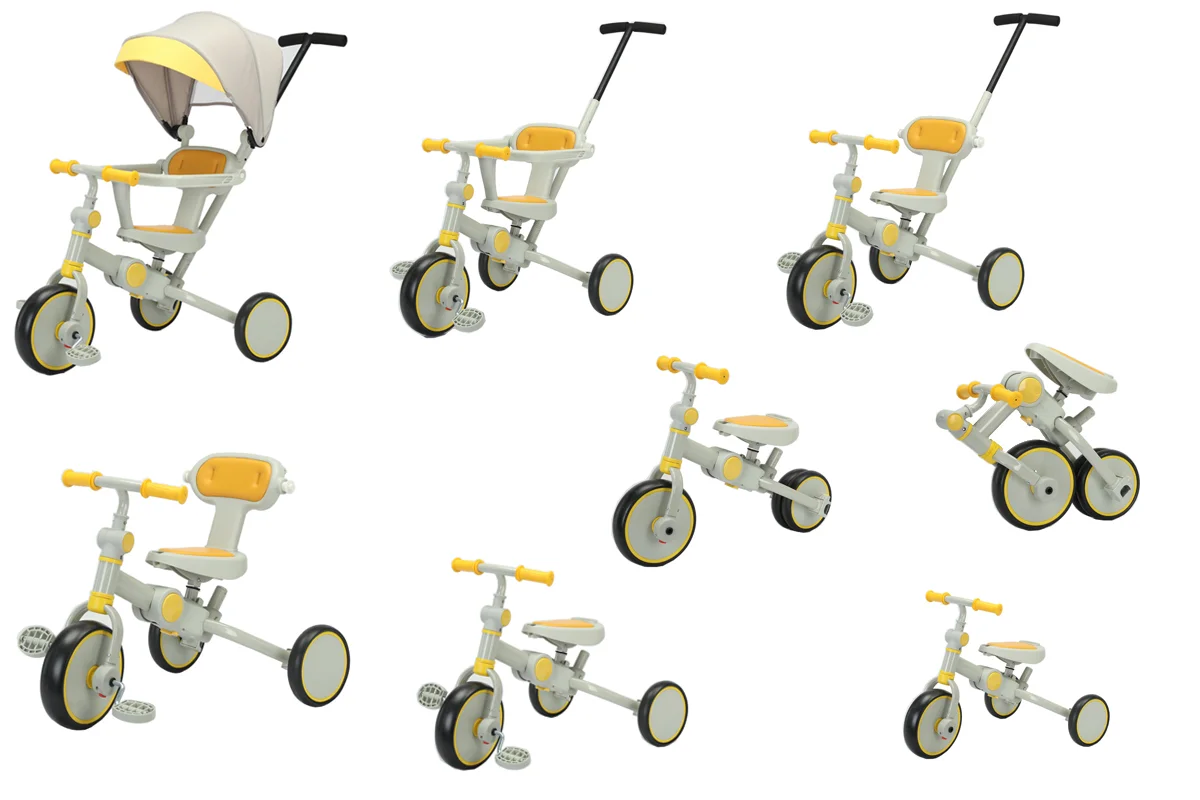 New arrival hot sale children trike baby tricycle foldable plastic tricycle kids bike stroller tricycle
