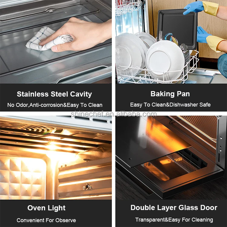 12L 14L 20L 23L 25L 28L 30L Countertop Electric Deep Fryers Digital Smart Air Fryers Oven Mini Toaster Oven