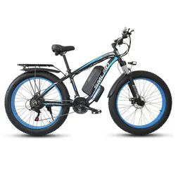 Factory wholesale mountain Ebike 48V 16.7ah  Lithium Battery 26 inch fat tire aluminum alloy foldable Electric Mountain Bike