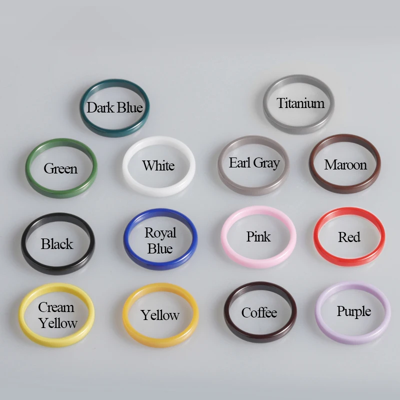 BLACK CERAMIC RING CORES BLANK RING FOR INLAY