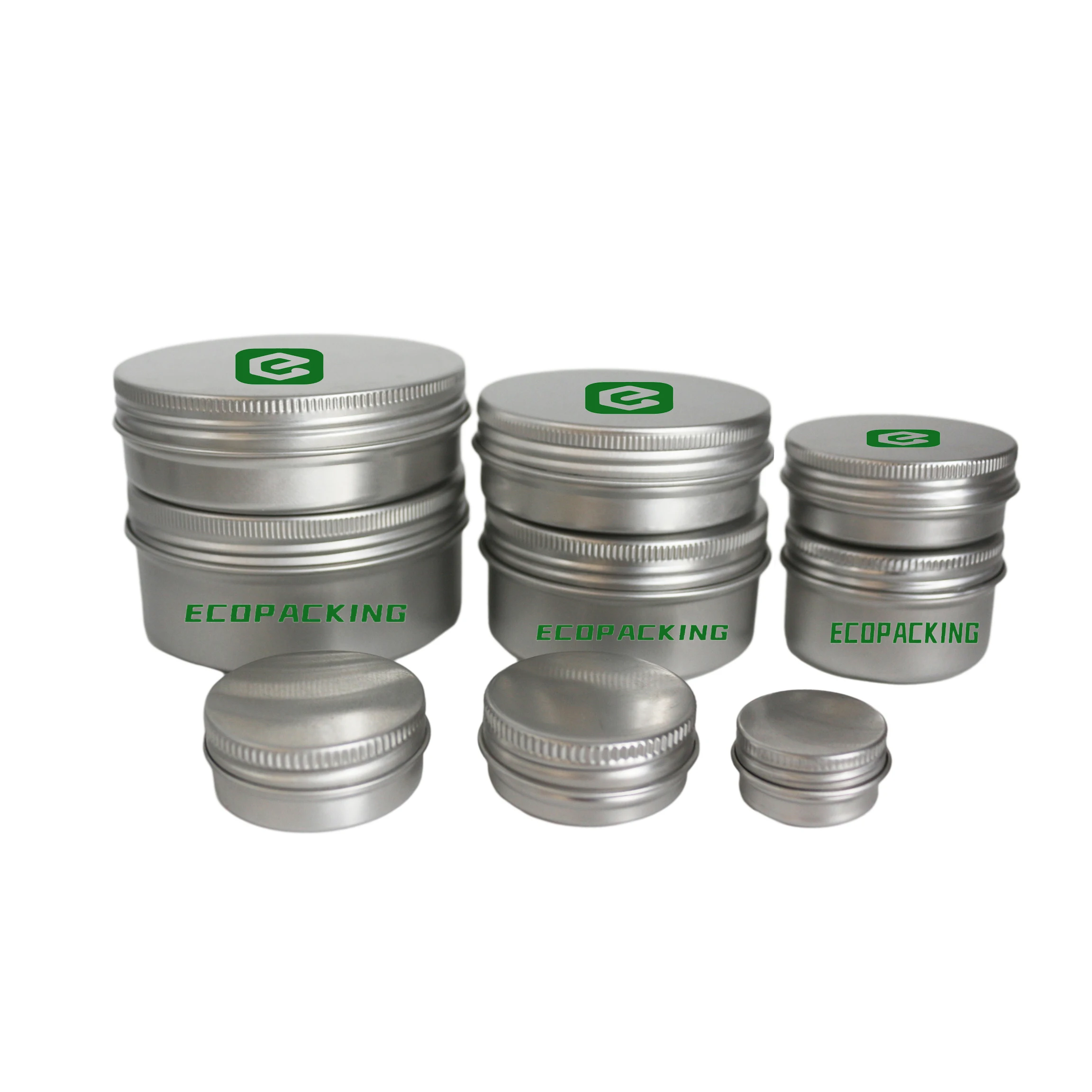 200ml Silver Aluminum Jars Metal Tin Can Aluminum Container Round Tin Box