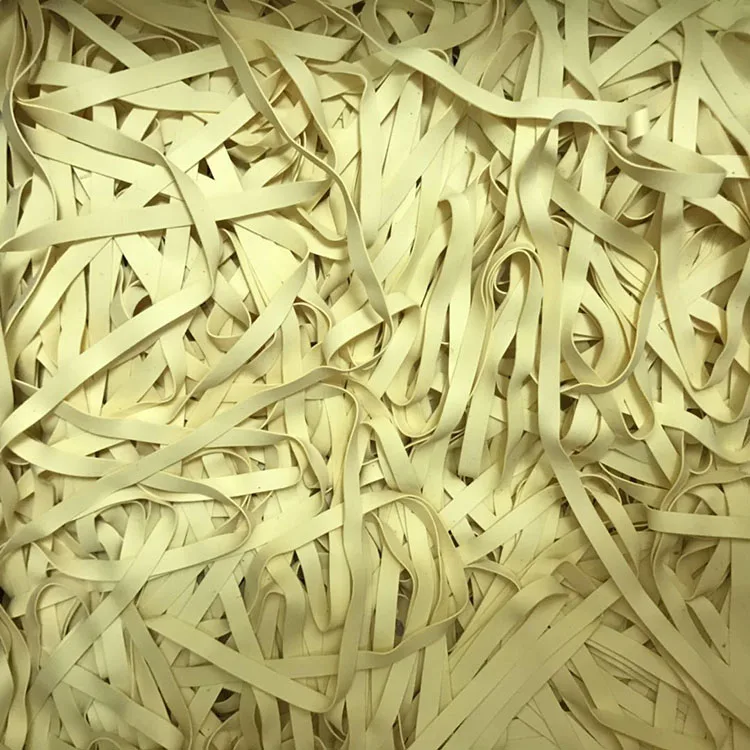 White natural rubber elastic tape flat rubber 6mm latex tape ear loop rubber elastic