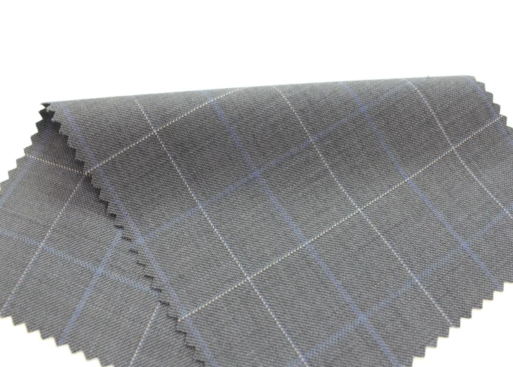 High Quality 100% Worsted Merino Wool Fancy Check For Regular ready stock