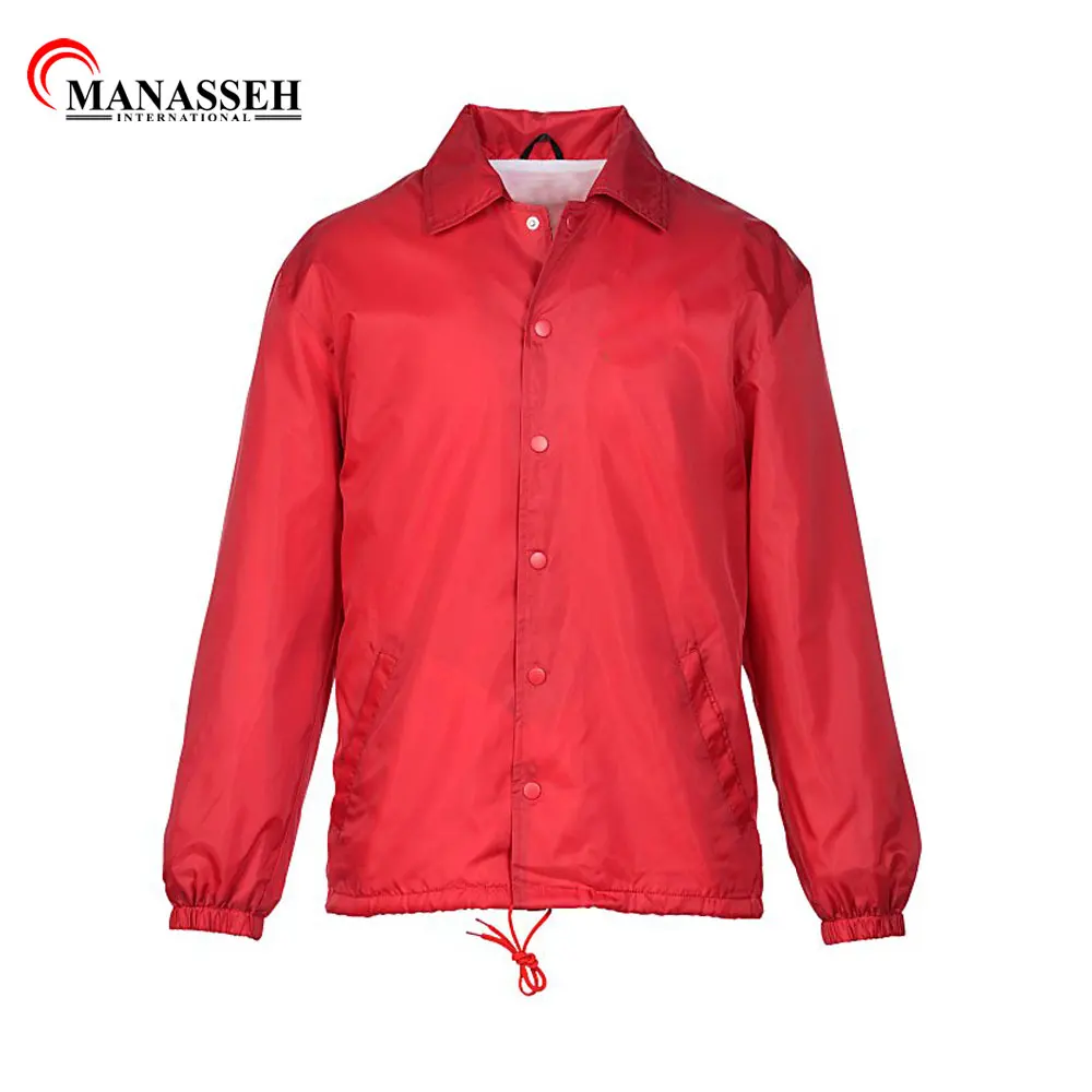 Custom Winter Coaches Jacket Low MOQ Custom Winter Jackets Wholesale Men Nylon Coaches Jacket