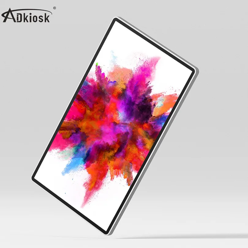 vertical 42inch lcd information totem interactive touch screen wall mounted internet kiosk