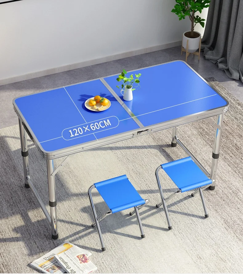 Outdoor portable aluminum alloy foldable small tables folding table and chairs picnic tables