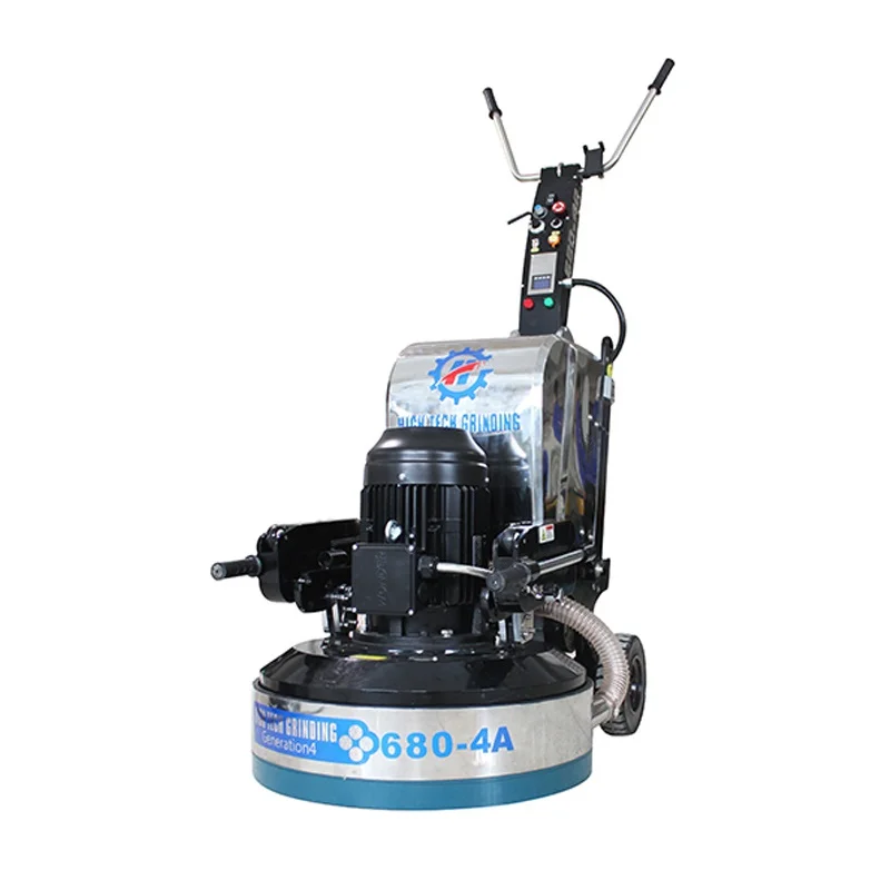 680-4A Semi-automatic Vacuum Concrete Grinding Machine Floor Grinder
