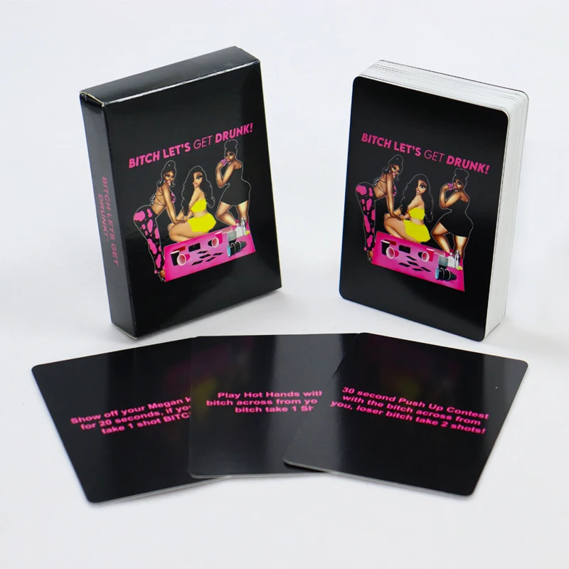 Custom Party question game card Family Couple drinking card board game for adult Printing card games