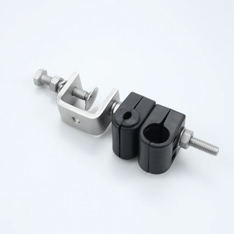  Two way one type feeder clamp for fiber and power