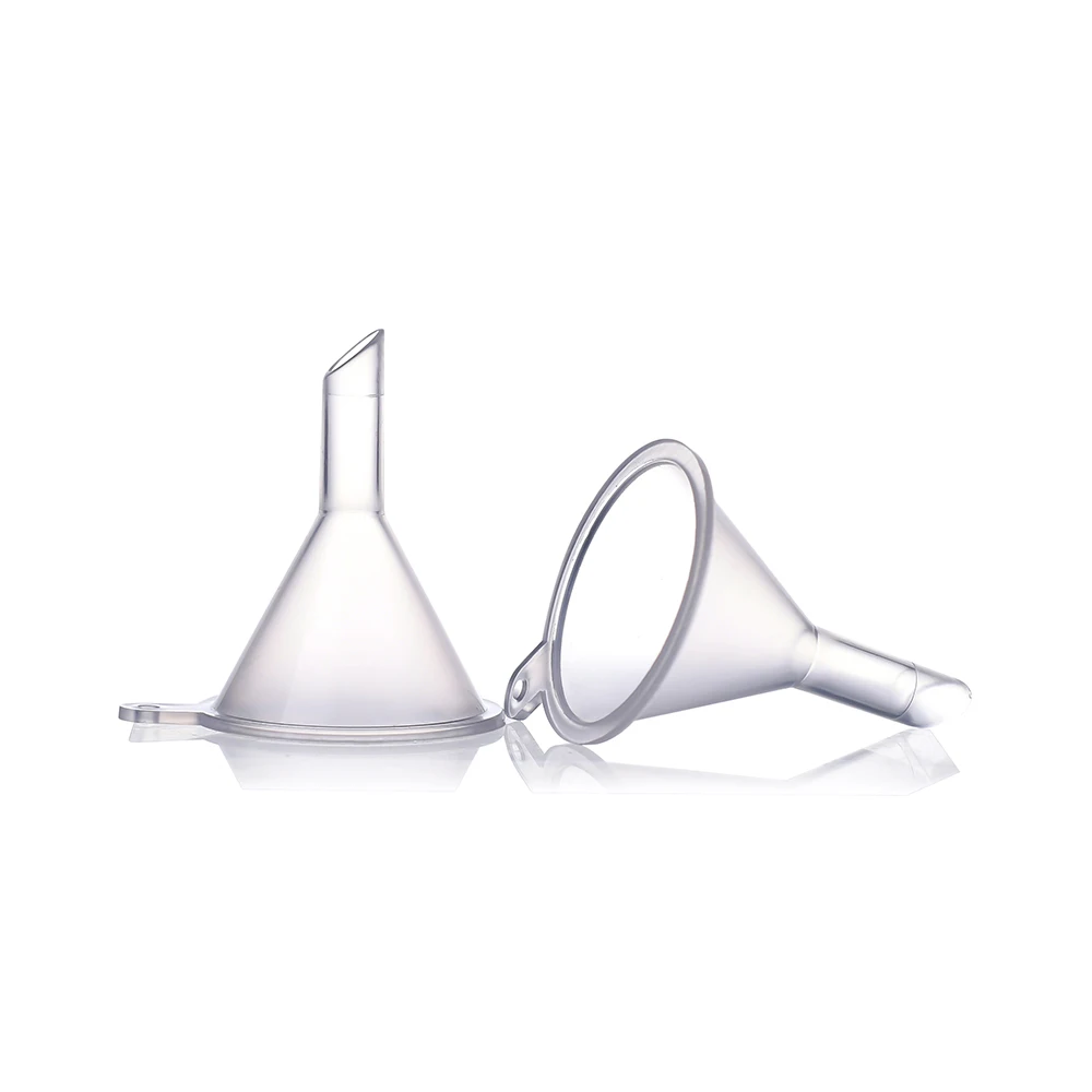 Wholesale Supply  Wide Mouth Clear Plastic Perfume Powder Funnels Mini Funnels for Science Lab Bottle Filling Liquid
