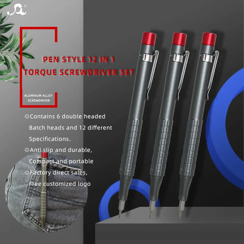 12 in 1 Small Screw Drivers Phone Repair Tools Multi Bits Precision Pen Screwdriver Set for Computer Laptop Camera UVA Repairing