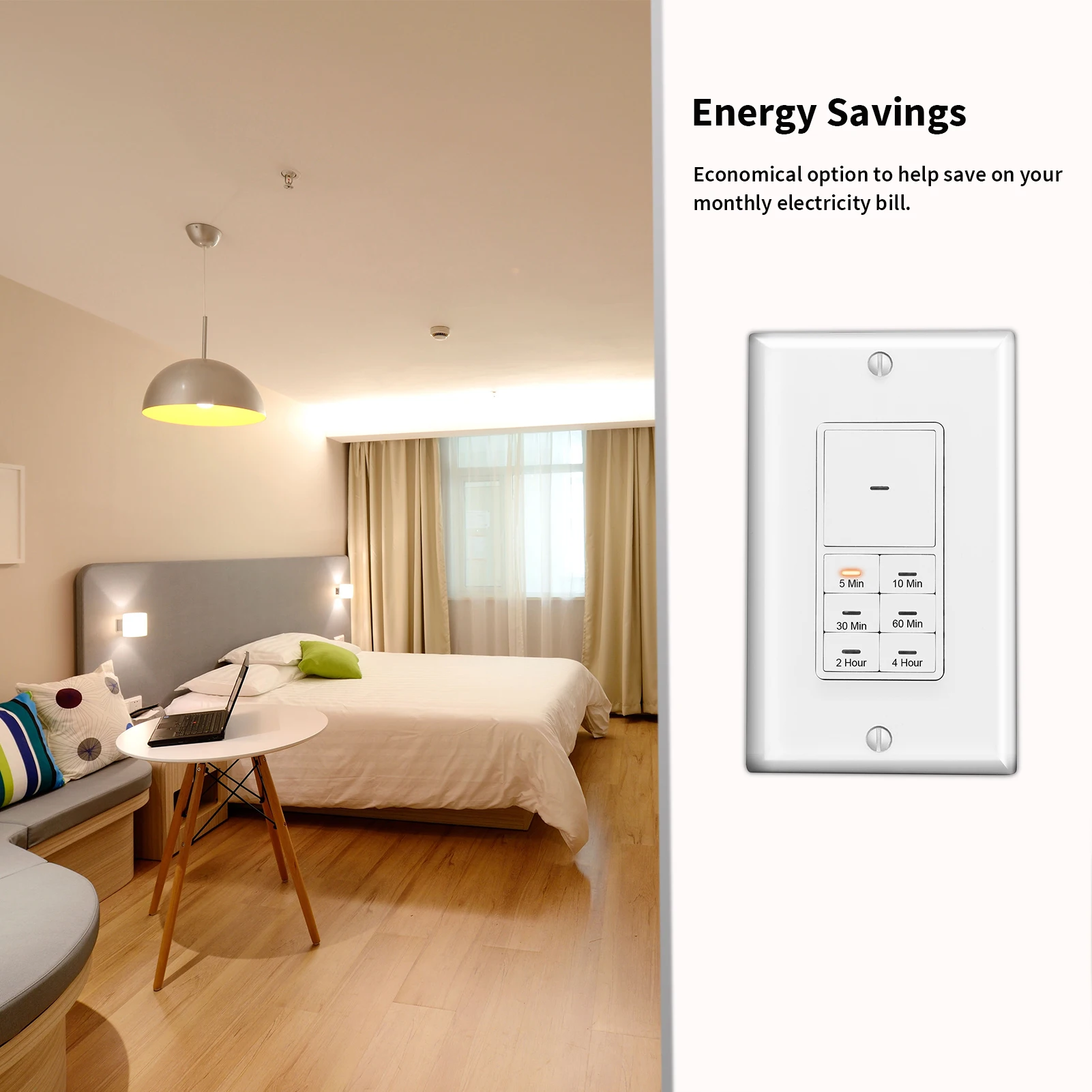 energy saving equipment push button timer light switches 5-10-30-60 Min 2-4 Hour 24 hour countdown timer switch