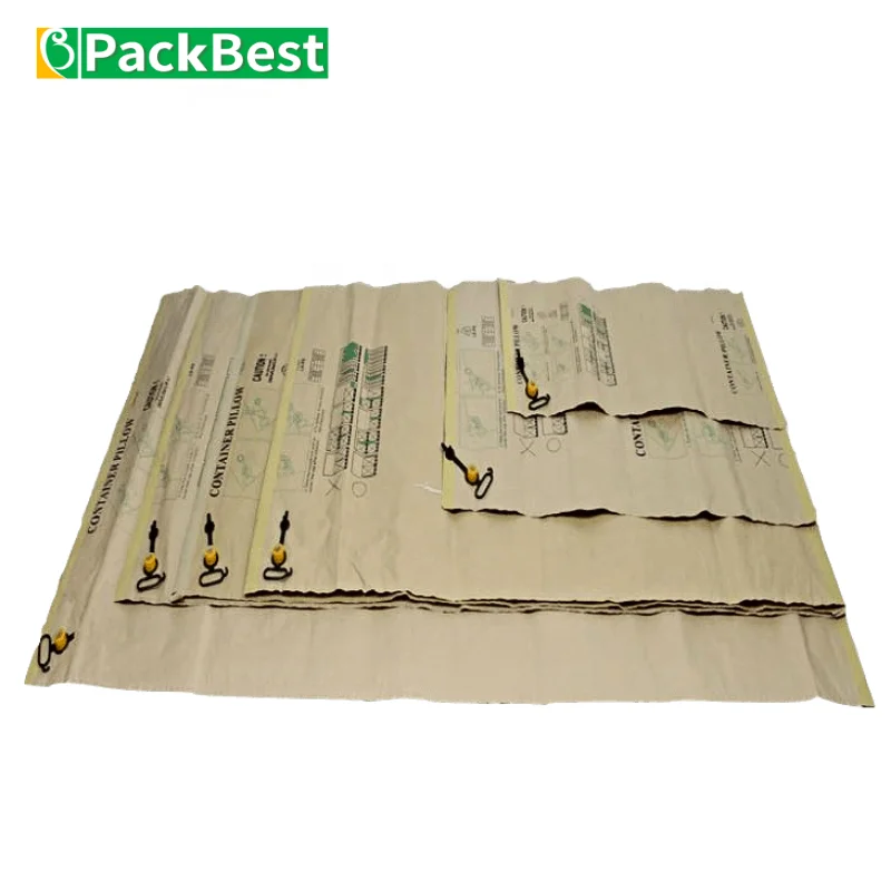 Cargo Loading Protection Reusable Kraft Outer Paper Air Dunnage Bag for Container and Truck