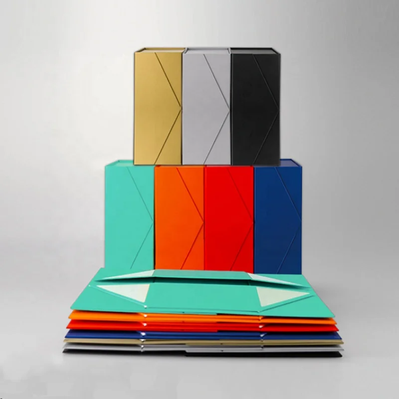 Small Magnet Rigid Box Packing Ready To Ship Personal Care Luxury Multi Colors Foldable Paper Box With Magnetic Closure Gift Box