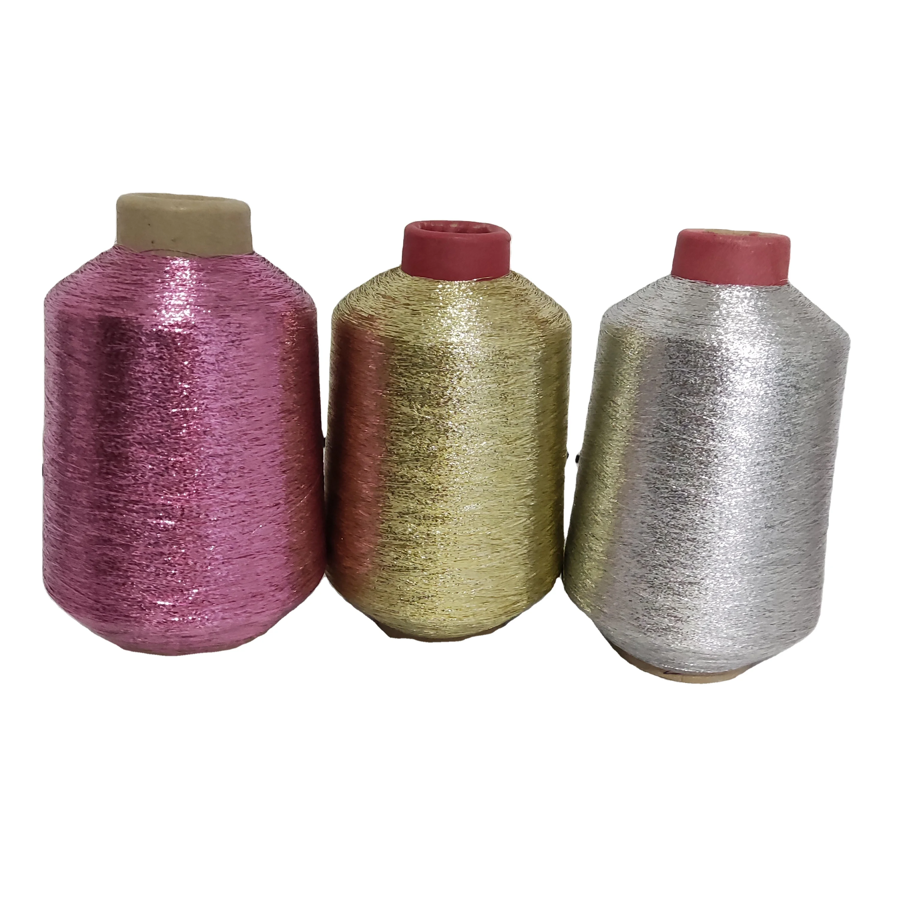 Rainbow MX MS Embroidery Thread Metallic Yarn For Weaving  Gold MX type  Metallic Yarn