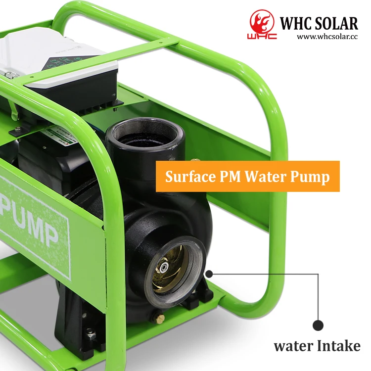 DC WHC Deep Well Submersible 1Hp 2Hp 3Hp Solar Water Pumps For Agriculture