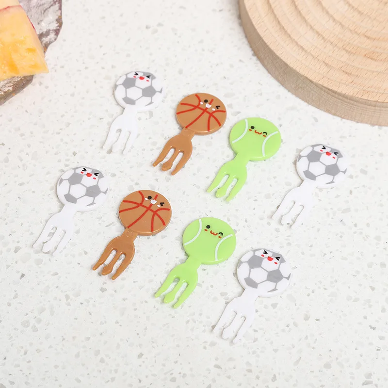 Animal Fruit Fork Food Grade Plastic Mini Cartoon Kids Cake Fruit Toothpick Bento Lunch Bento Accessories